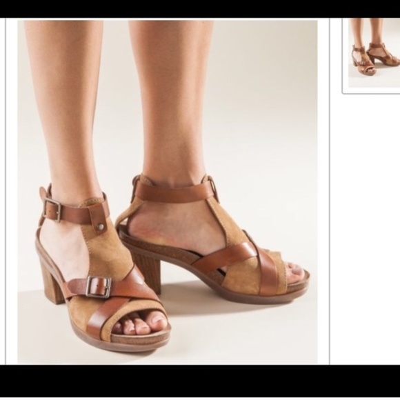 DANSKO Dominique Teal Brown T-Strap Open Toe Block Heel | EU 37 - Picture 11 of 12